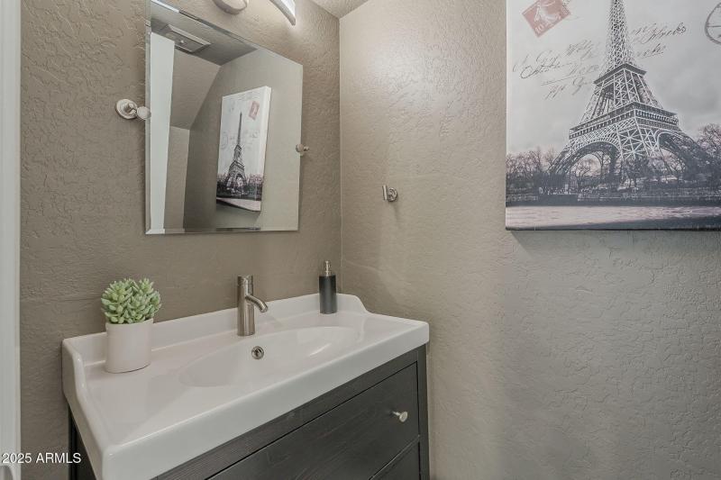 Downstairs powder room