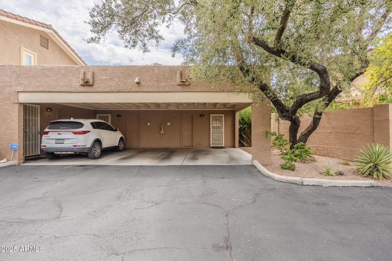 Attached carport spot