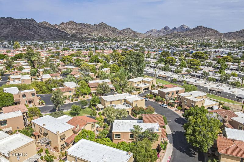 Aerial-oasis in the desert