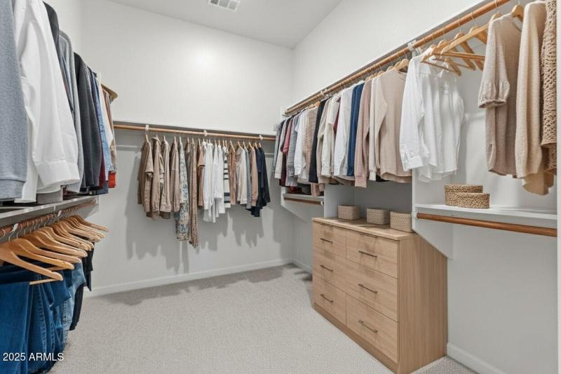 Primary walk-in closet
