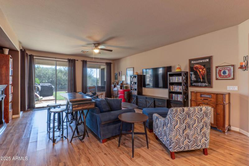 Family room opens to patio