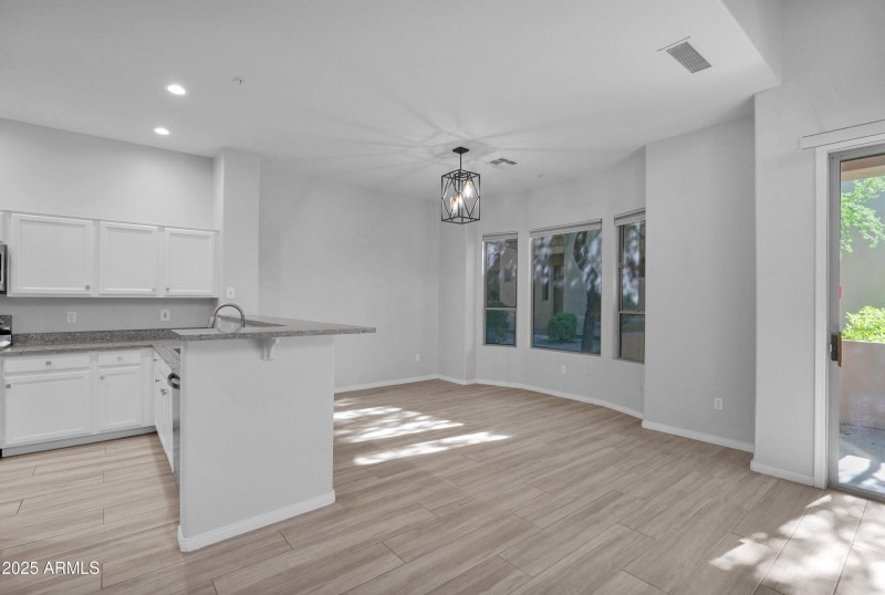 Lower floor is all wood tile