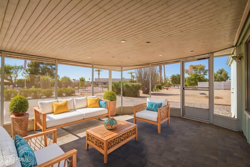 Screened Porch Staged