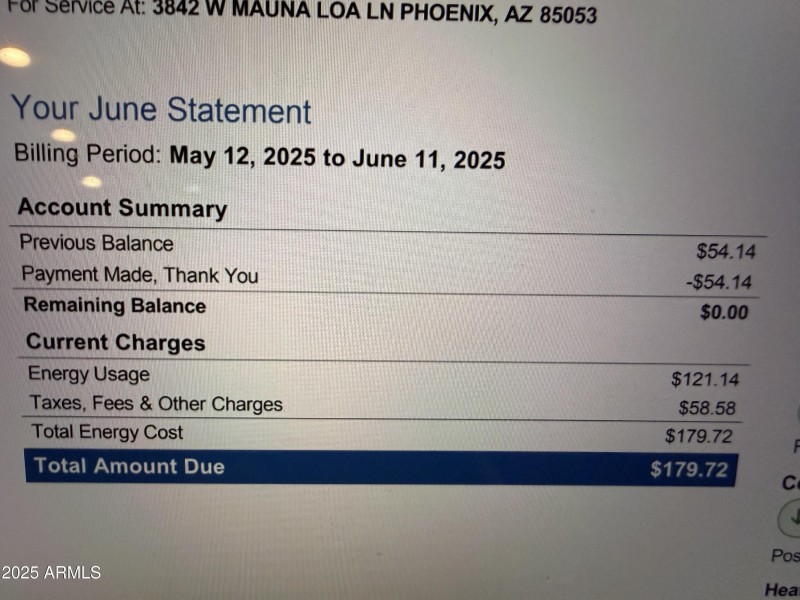 LOW APS BILLS W/SOLAR