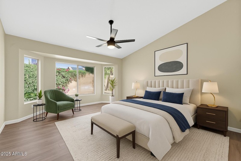 Virtual stage primary bdrm