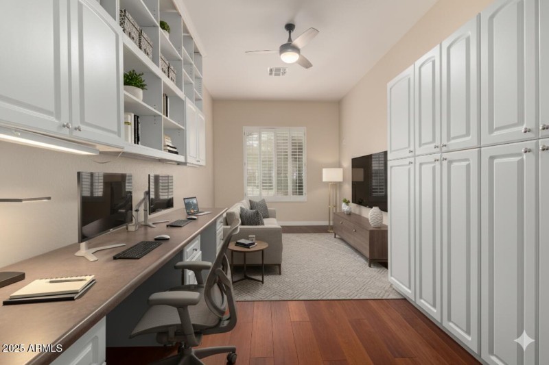 Virtually staged office