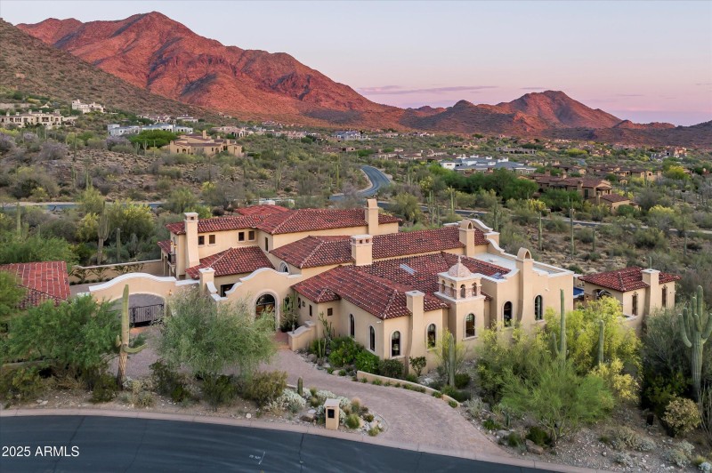 Aerial Front Exterior