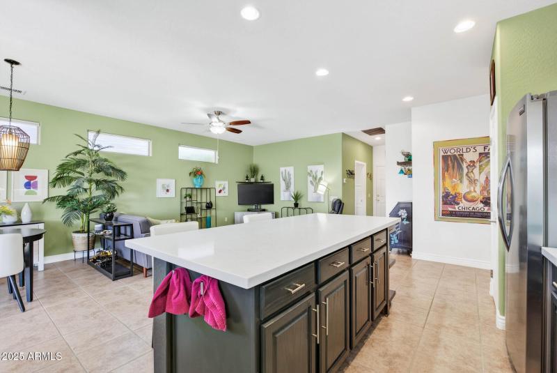 Kitchen toward Family room