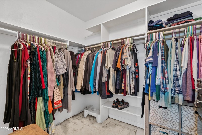 Primary closet