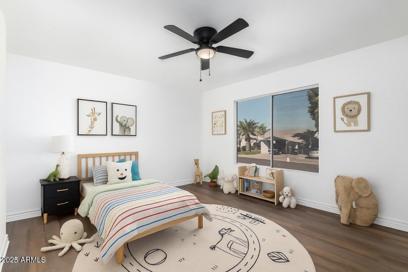 Virtually Staged Child's Bedroom