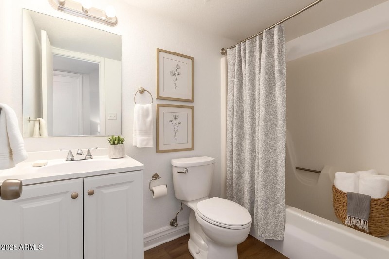 Virtually Staged Bathroom