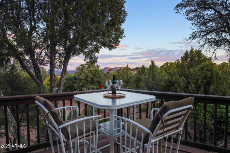 Twilight Front Deck View