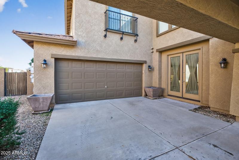Side French Door Entrance