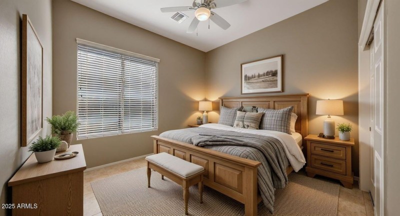 Bedroom #2 Virtually staged