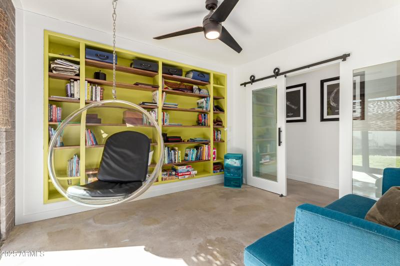 East Bedroom 3 with built-in bookcase