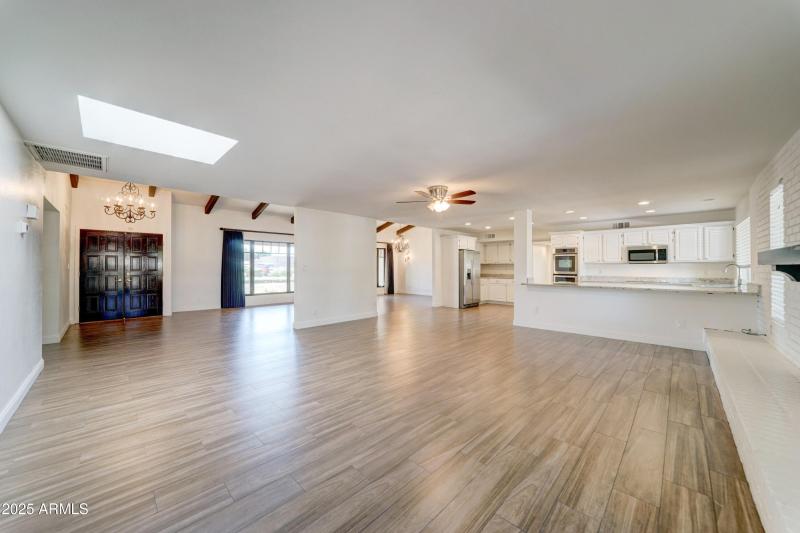 Great room open to kitchen