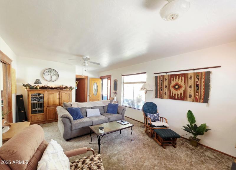 Living room facing front door