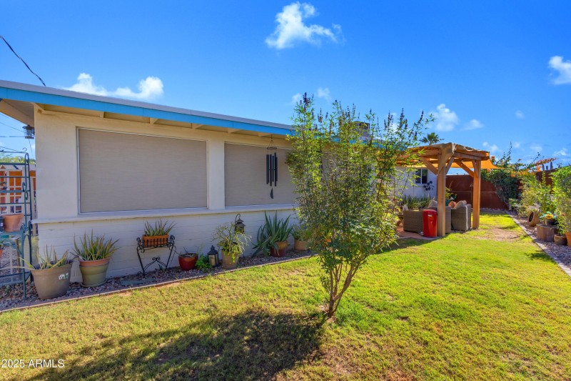 Back view of family room