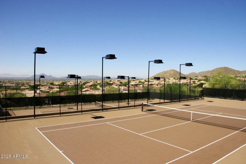 Scottsdale Mountain-Lighted Tennis Court