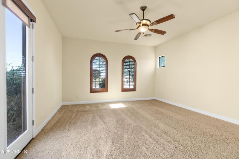 Bedroom 2 w/ entrance from Courtyard