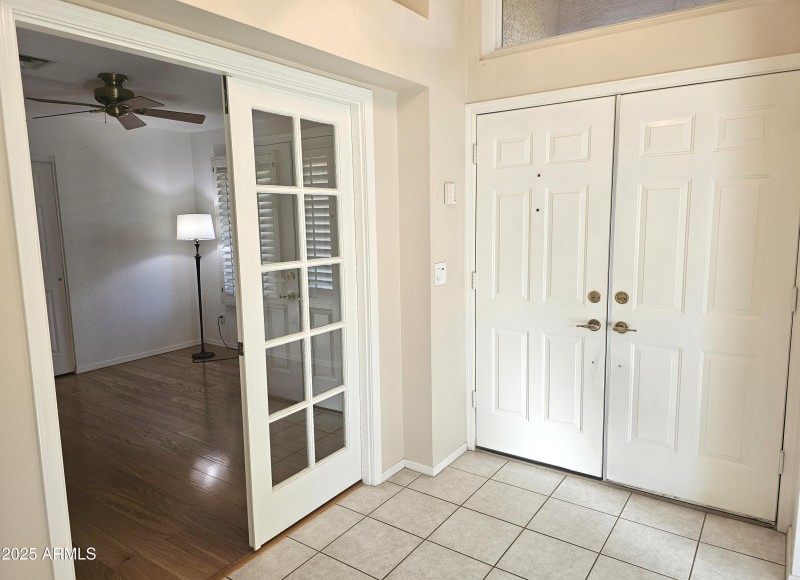 Double Door Entry and Bedroom 2/Office