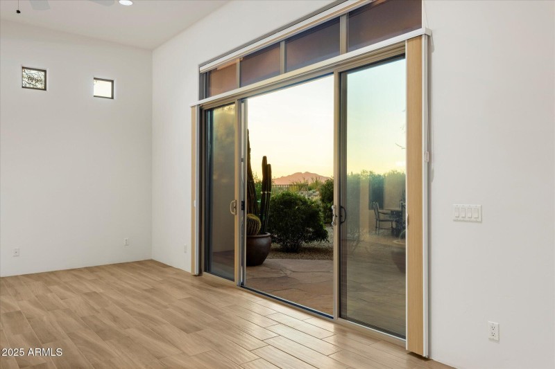 Double Sliders Out to Backyard