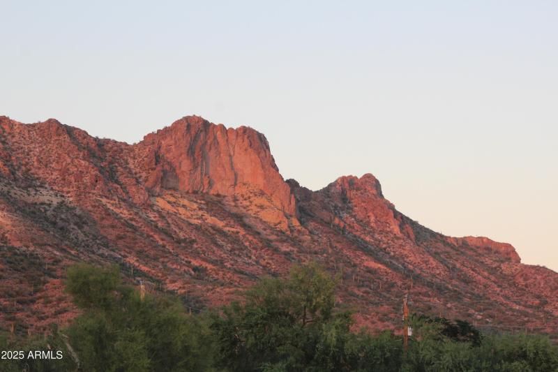 View of Goldfield Mountains