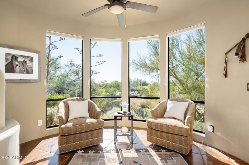 Primary bedroom reading nook