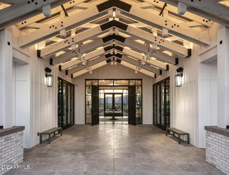 Main Entry to spa fitness restaurant are