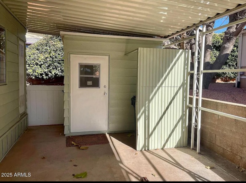 Covered Car port with Storage