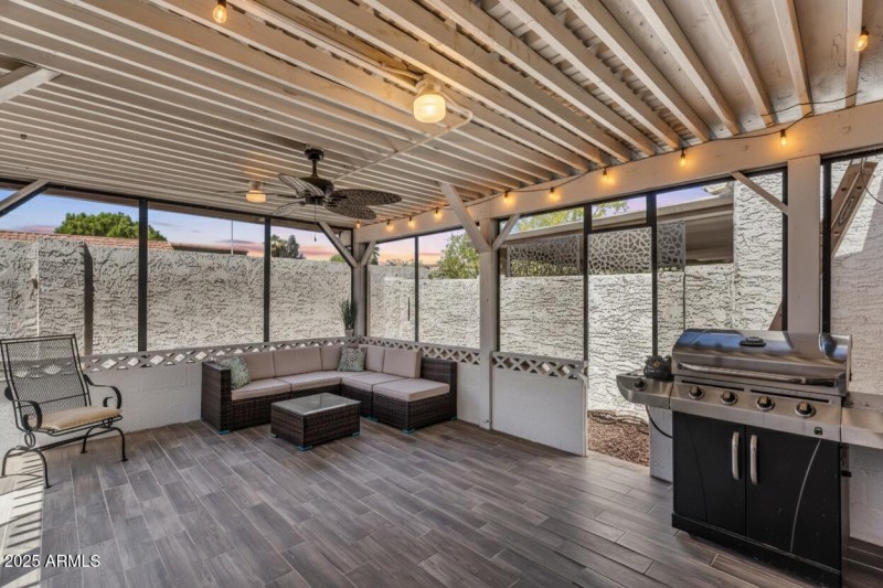 Expanded Patio Entertaining Area