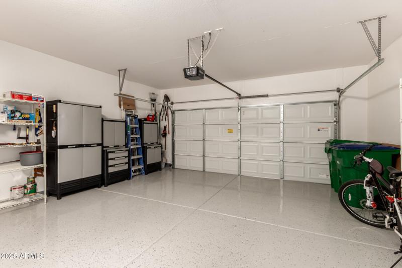 Garage with Epoxy Floors