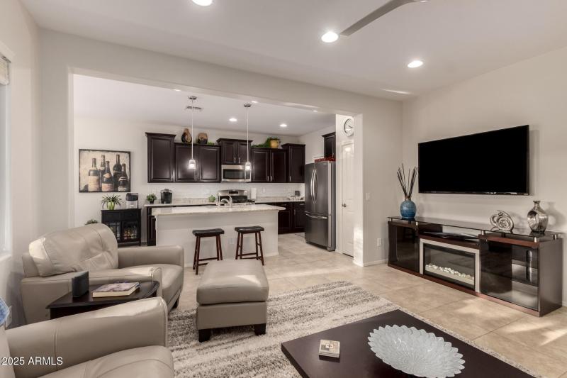 Kitchen view from Living Room