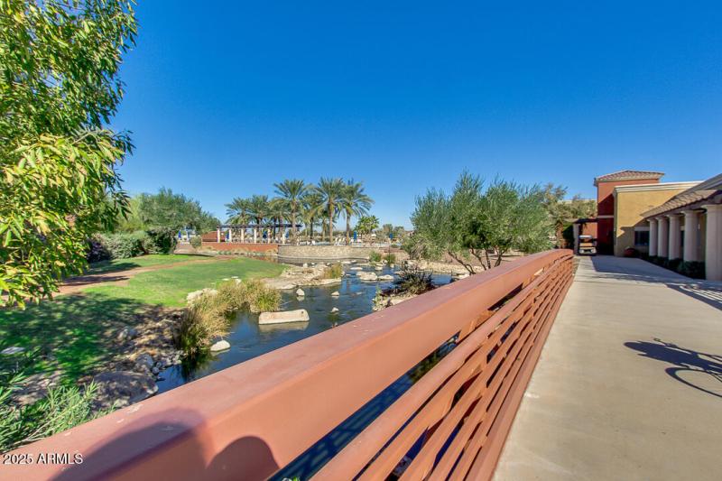 Bridge to Pool and Amenities