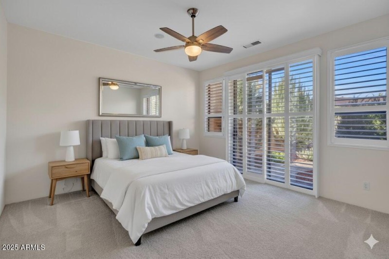 Virtual Staged guest room