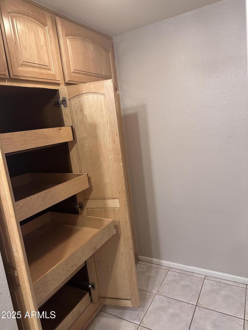 Pantry with shelving