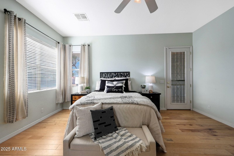 Owners suite has backyard exit