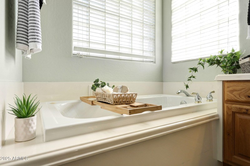 Huge jetted soaking tub