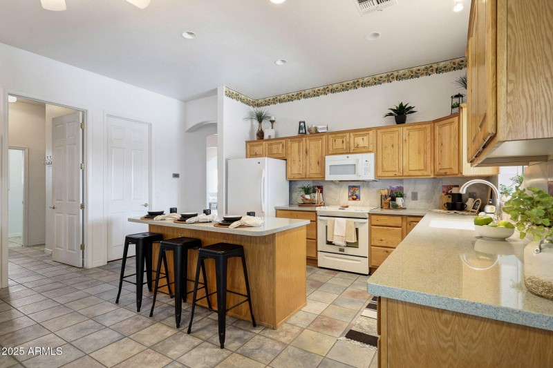 Plenty of cabinet & counter space