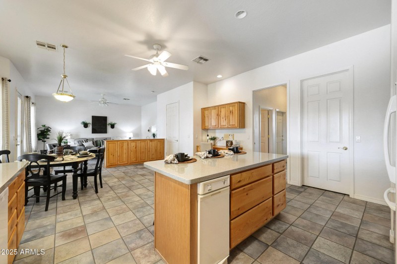 View towards the family room