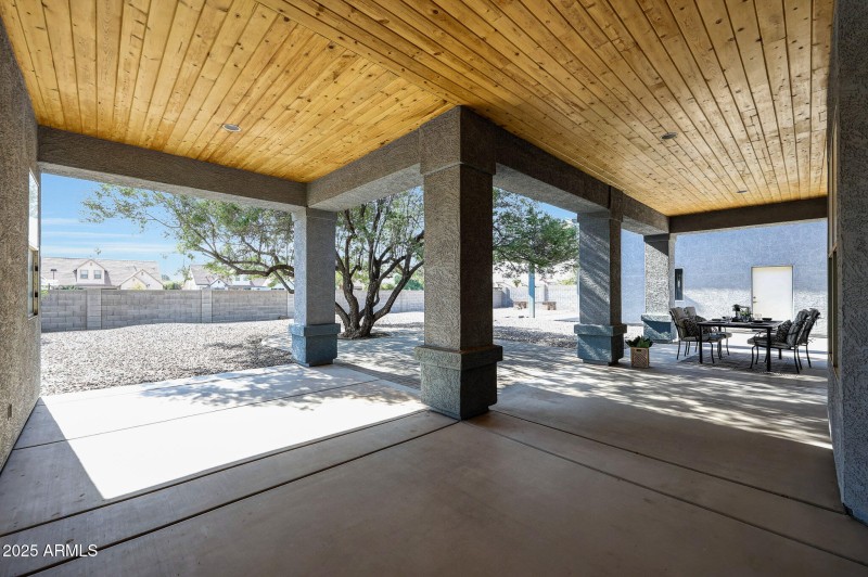 HUGE covered patio