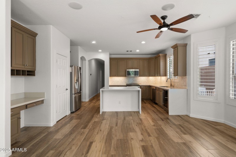 Family Room Connected to Kitchen