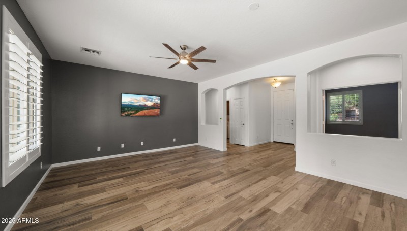 Formal Living Area with Office Near