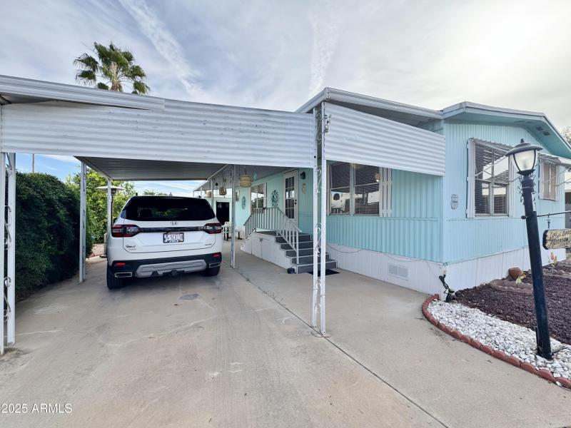 Covered patio and carport