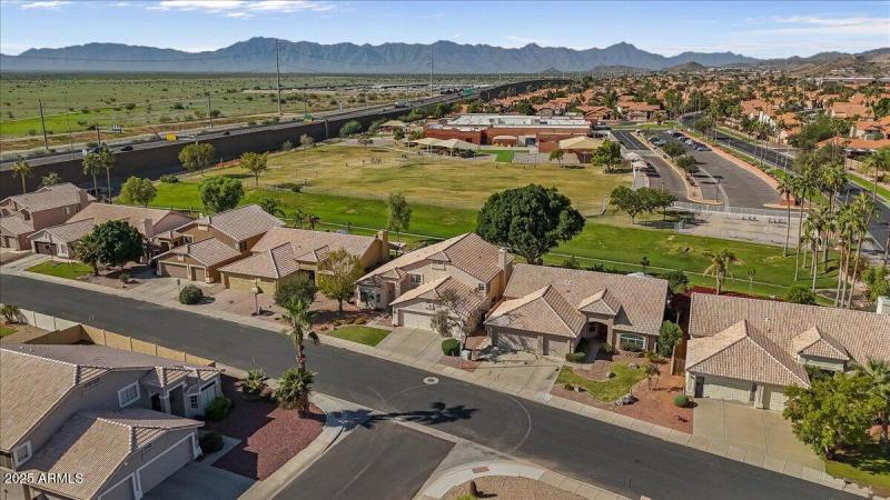 Views of greenbelt behind house