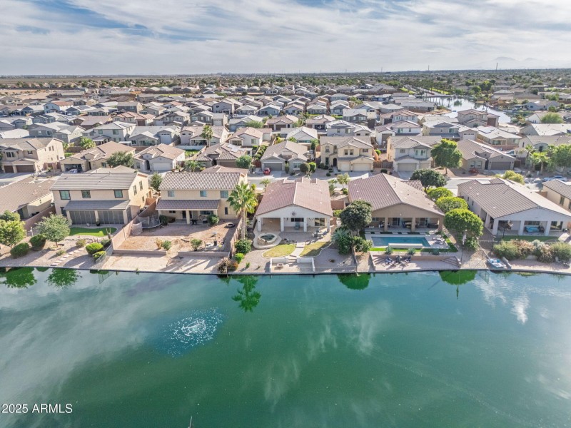 drone view direct rear view-40558 W Park