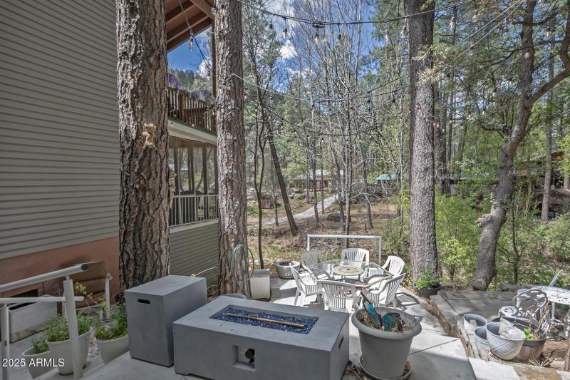 Outdoor Seating over Creek