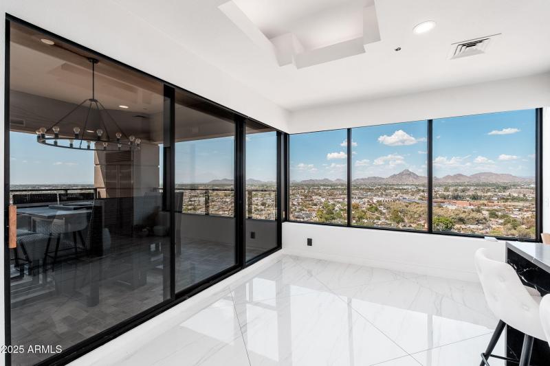 Kitchen Opens to Balcony/View
