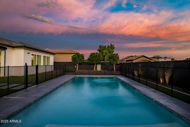 POOL AT SUNSET - EAST VIEW