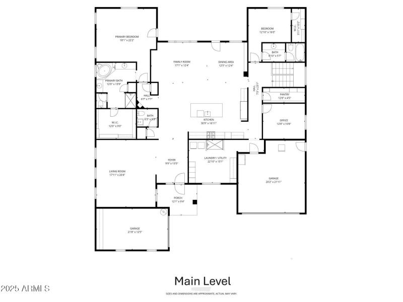 Main Level Floor Plan